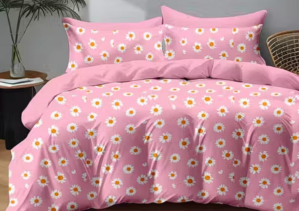 Floral Cotton Queen Bedsheet Set