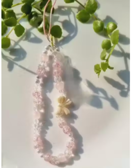 Universal Beaded Pearl Phone Chain & Wrist Strap