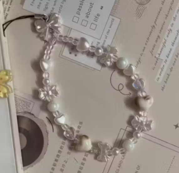 Universal Beaded Pearl Phone Chain & Wrist Strap