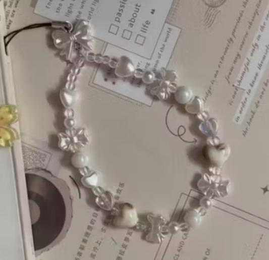 Universal Beaded Pearl Phone Chain & Wrist Strap