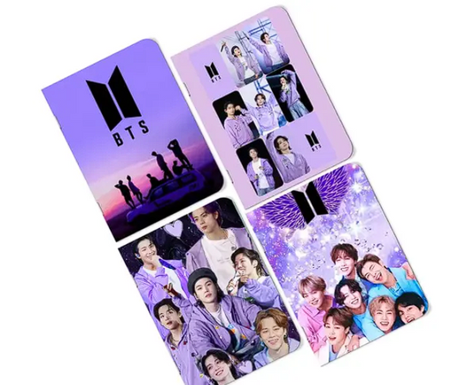 Livestream A5 Handy BTS Diary Notebooks – Set of 4, Unruled, Aesthetic Plain Journals (Multicolor)